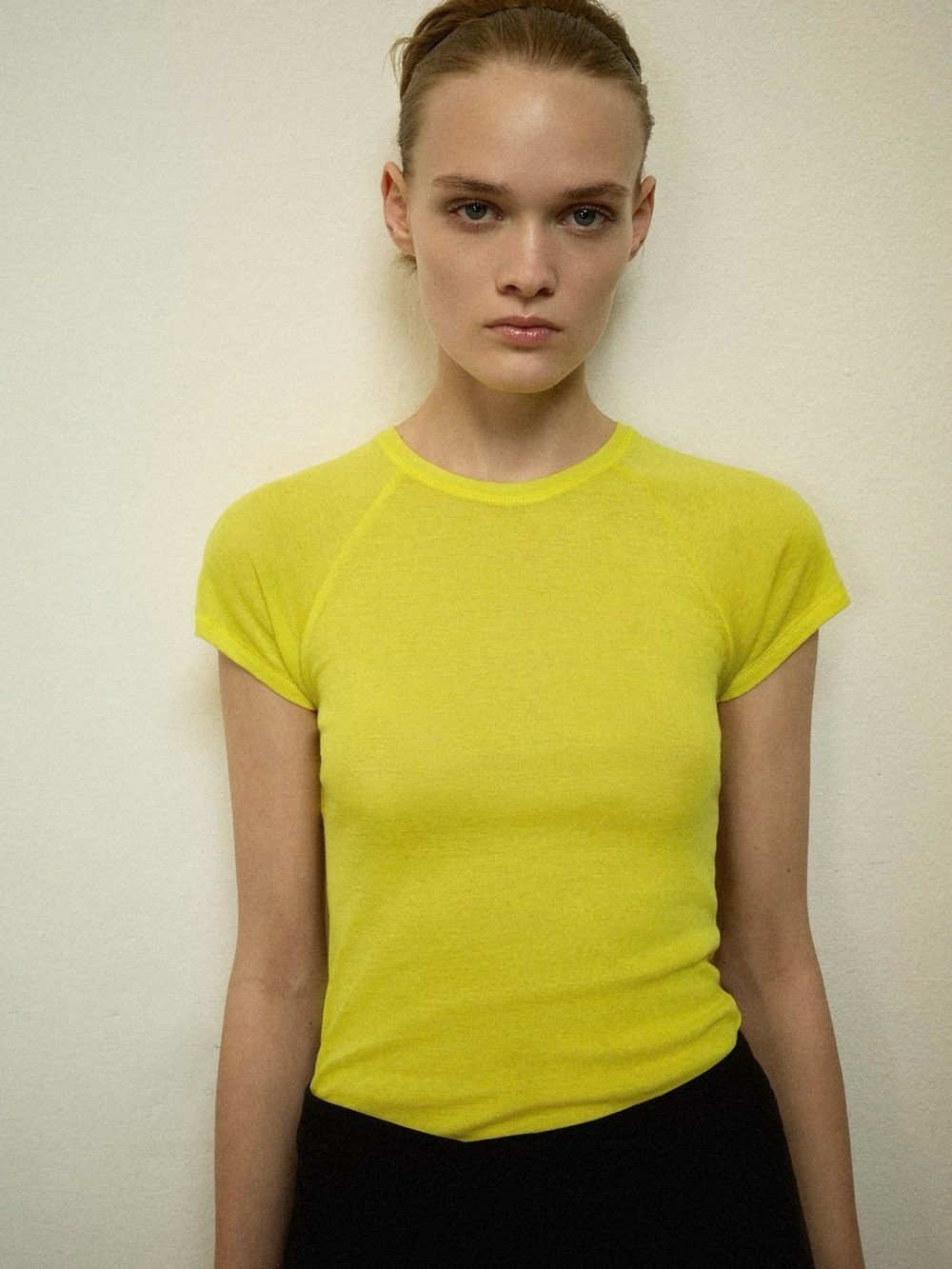 New ZARA Supima Short Sleeve Crewneck Top